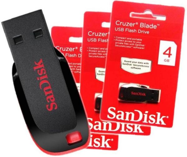 Pen drive Cruzer blade 4 Giga Bytes